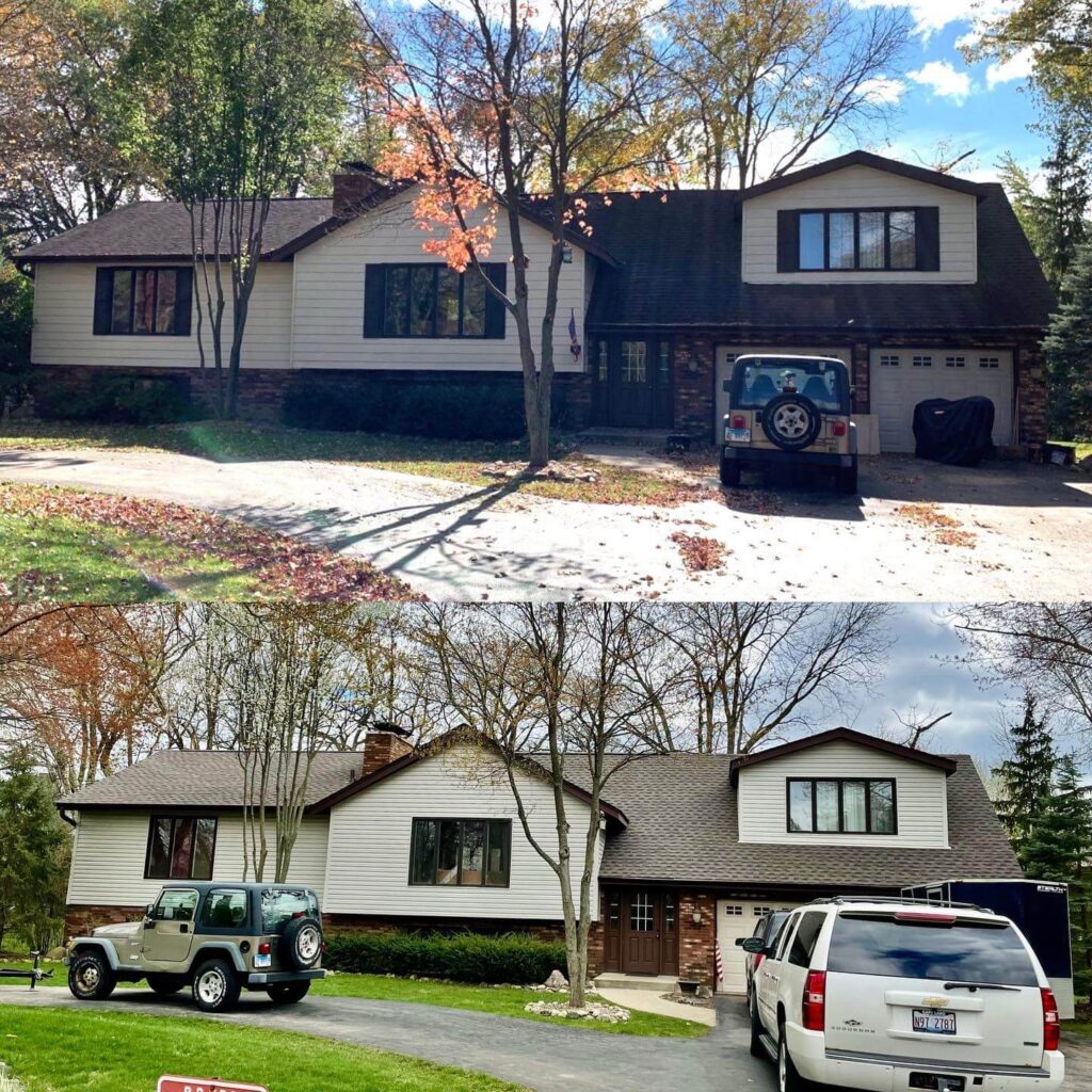 home before and after image