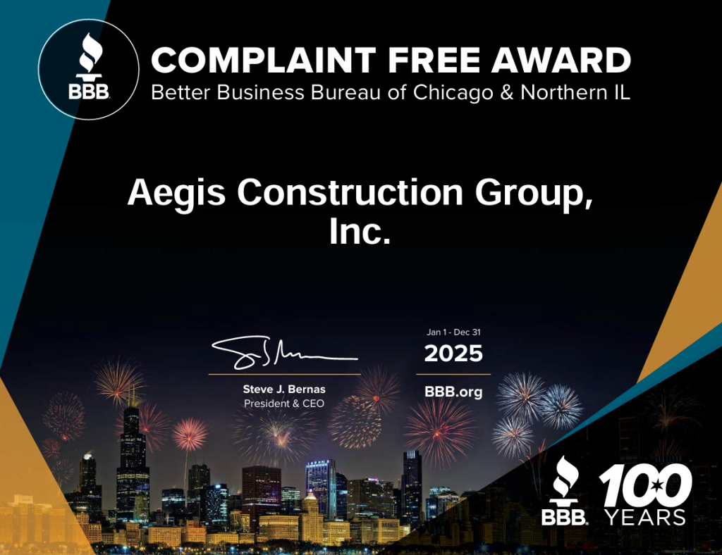 Aegis Complaint Free Award - BBB