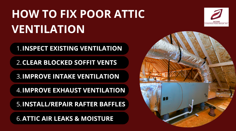 How to Fix Attic Ventilation - Aegis Construction