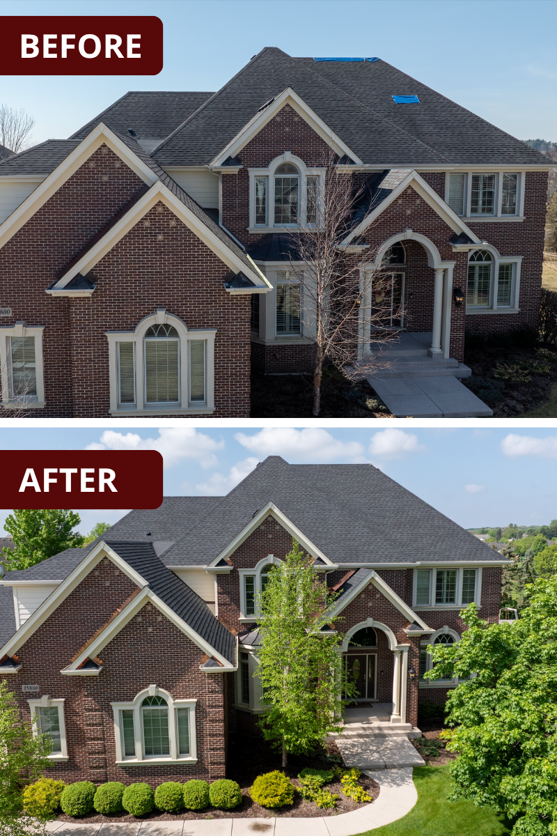 Before and After Roof Repair in Chicago, IL - Aegis